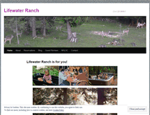 Tablet Screenshot of lifewaterranch.com